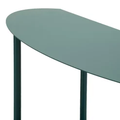 Consolle > Dmora Consolle 4 Ripiani Colore Ripiano Verde 10x42x132h cm, Sfumatura Colore Struttura Ottanio - Gamisi Verde Ottanio