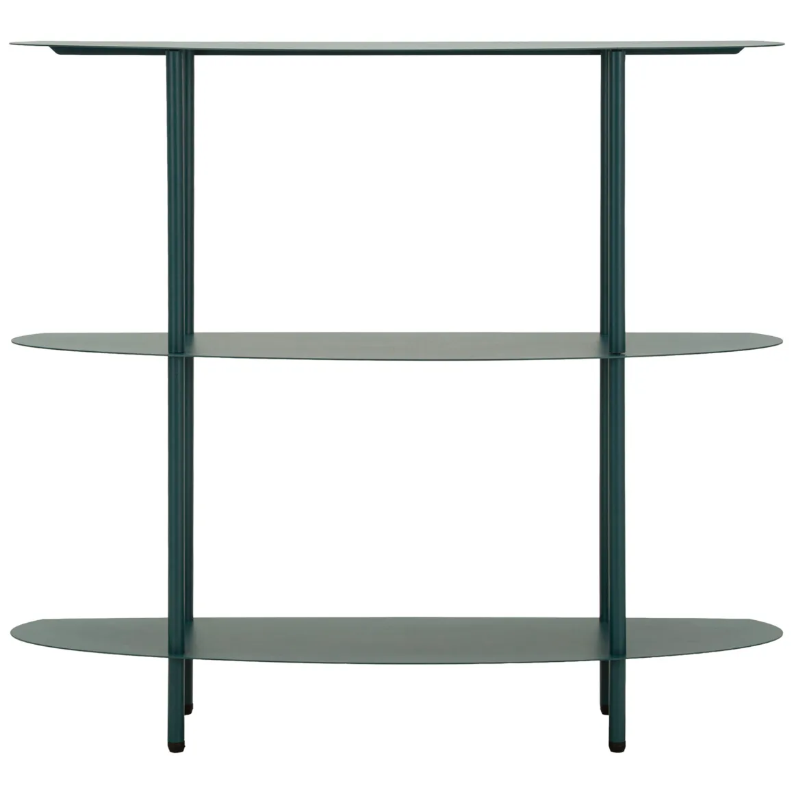 Consolle > Dmora Consolle 4 Ripiani Colore Ripiano Verde 10x42x132h cm, Sfumatura Colore Struttura Ottanio - Gamisi Verde Ottanio