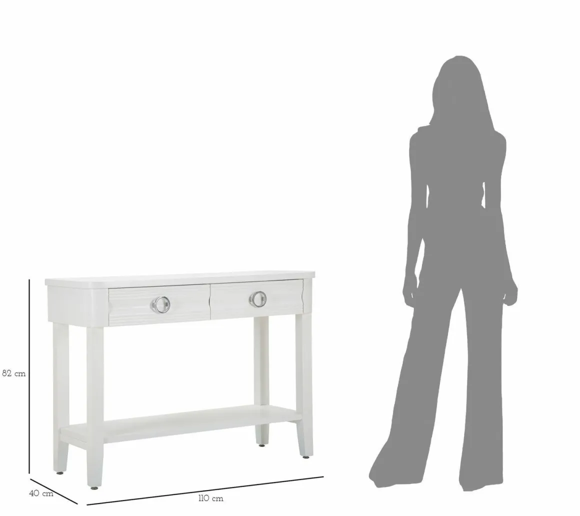 Consolle 110x40x82h cm bianco - Bakar