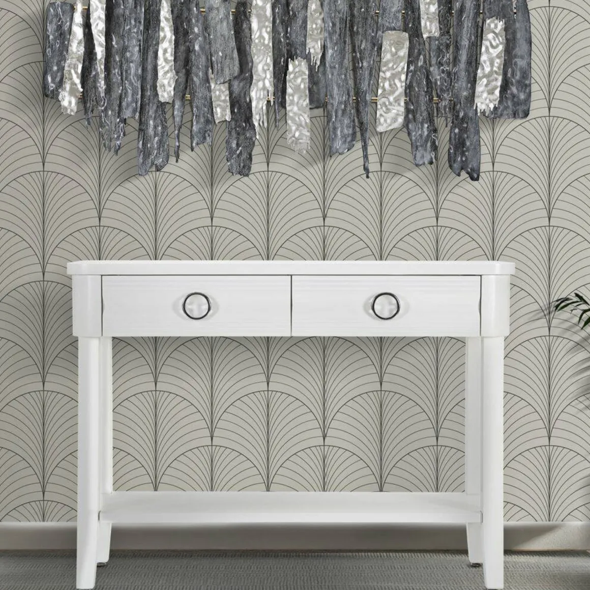 Consolle 110x40x82h cm bianco - Bakar