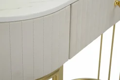 Consolle > Dmora Consolle 100x40x75h cm crema e bianco - Abstraktes Bianco, Bianco Crema