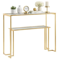 Consolle > Dmora Consolle 100x35x80h cm - Jackson Oro
