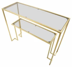 Consolle > Dmora Consolle 100x35x80h cm - Jackson Oro