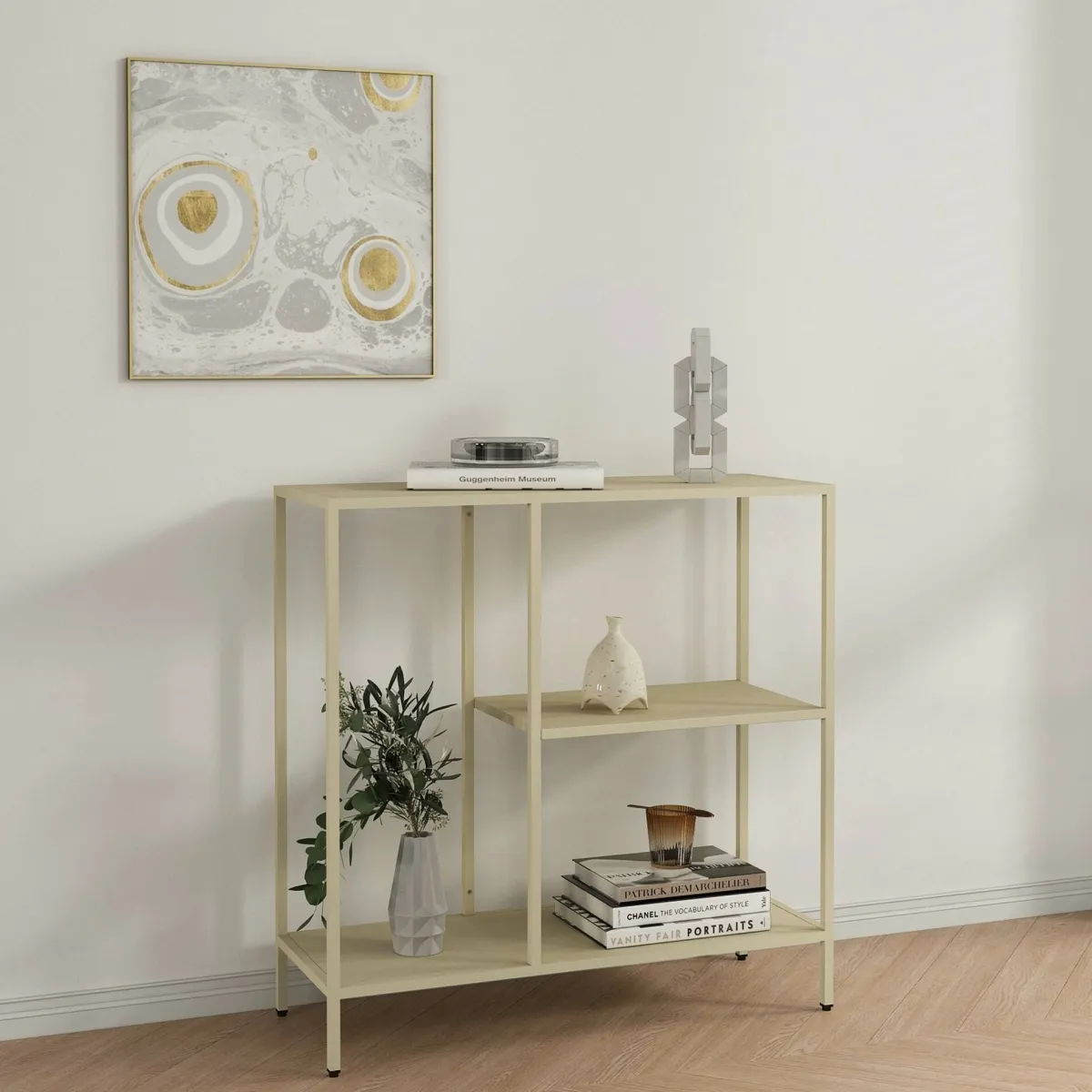 Consolle > Dmora Consolle 80x30x80h cm panna - Noto Bianco Panna