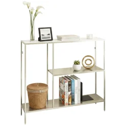 Consolle > Dmora Consolle 80x30x80h cm panna - Noto Bianco Panna