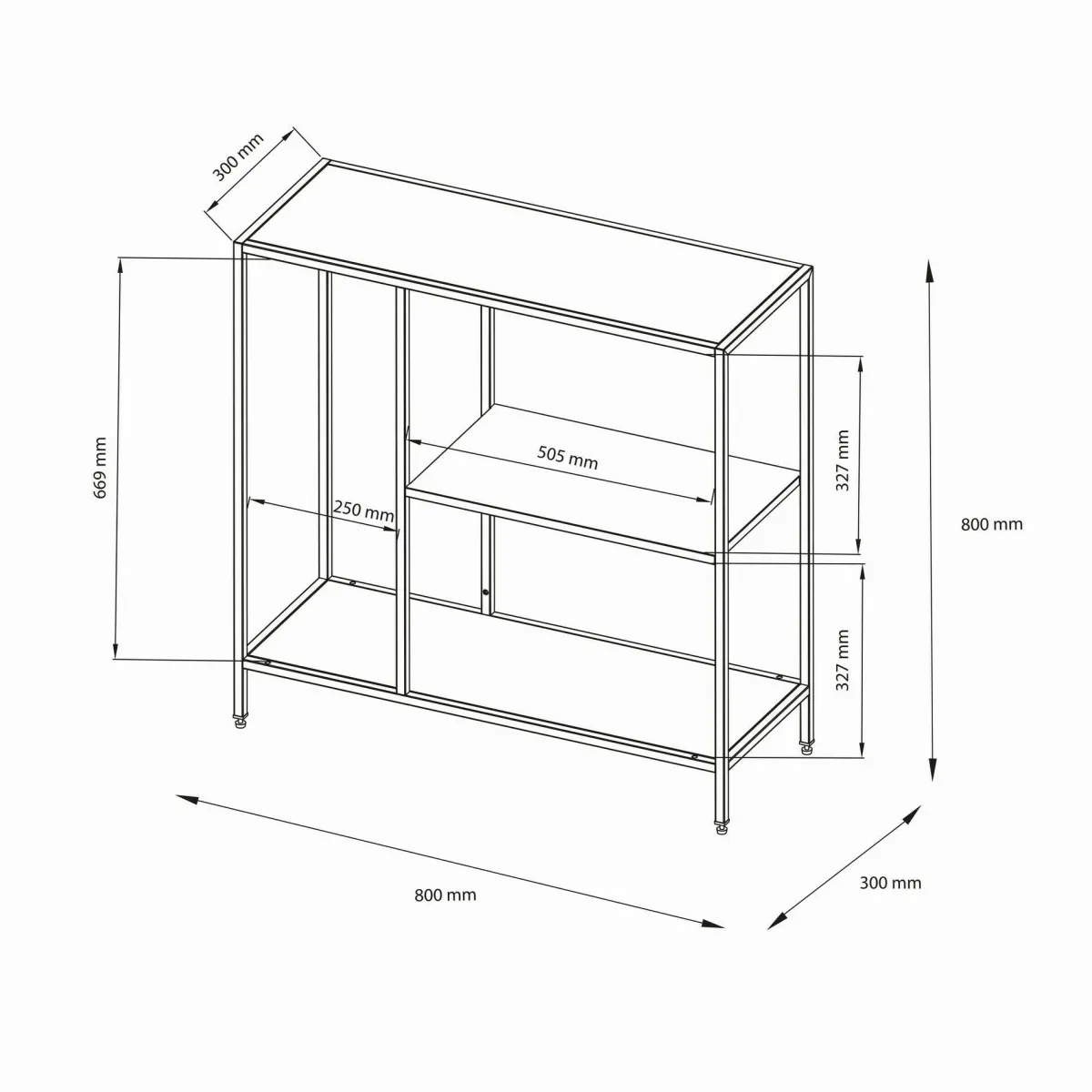 Consolle > Dmora Consolle 80x30x80h cm panna - Noto Bianco Panna