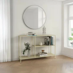 Consolle > Dmora Consolle 80x30x80h cm panna - Noto Bianco Panna