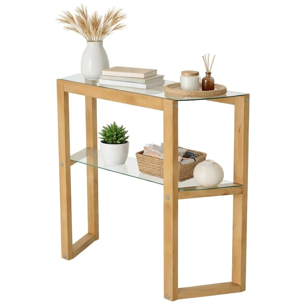 Consolle 85x31x85h cm quercia - Barga