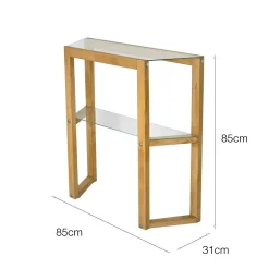 Consolle 85x31x85h cm quercia - Barga