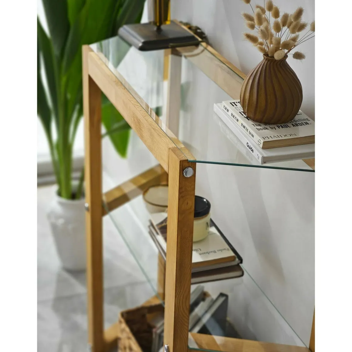 Consolle 85x31x85h cm quercia - Barga