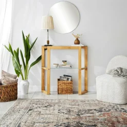 Consolle 85x31x85h cm quercia - Barga