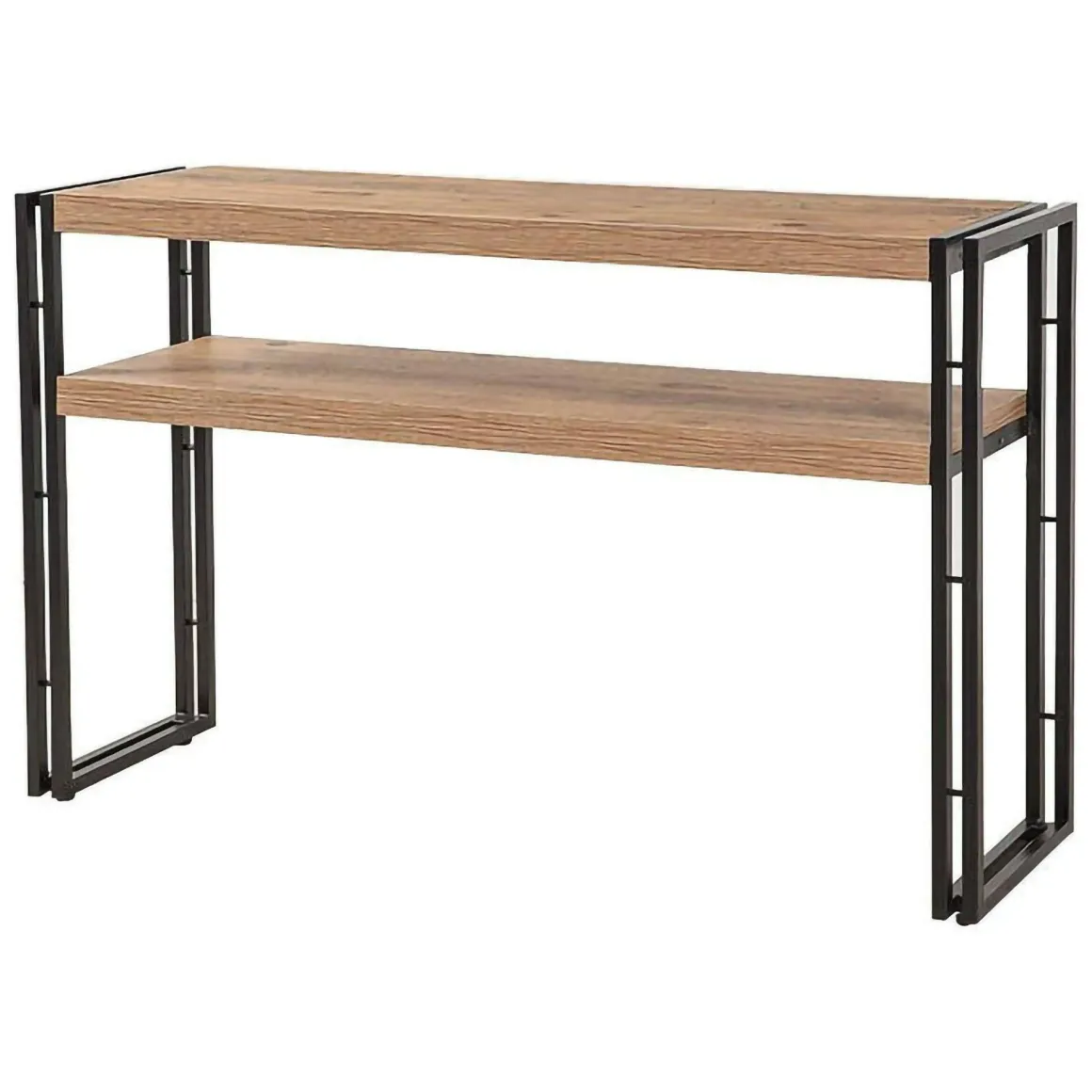 Consolle 140x35x80h cm quercia e nero - Basilicata