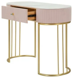 Consolle 100x40x75h cm rosa e bianco - Abstraktes