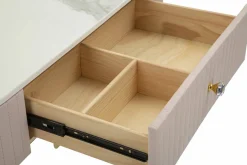 Consolle 100x40x75h cm rosa e bianco - Abstraktes