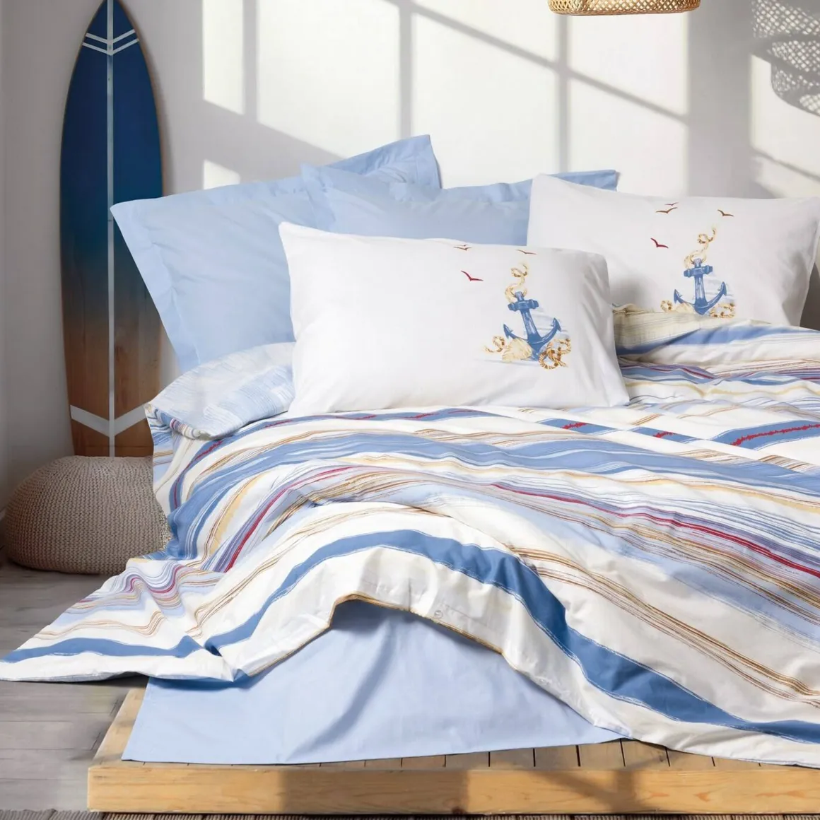 Copripiumino matrimoniale Austintown, 260x220 cm, Misura copricuscini: 60x60 cm