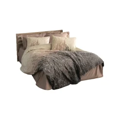 Copripiumino Matrimoniale > Dmora Copripiumino matrimoniale Cortland, 260x220 cm, Misura copricuscini: 50x80 cm Beige