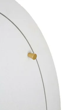 Credenza alta bianca e oro 60x32x133h cm 2 ante e 1 cassetto - Tellier