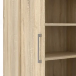 Credenza alta quercia 89x40x186h cm 2 ante - Saotome