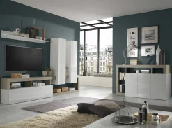 Credenza Americano, 146x42 h93 cm, Bianco