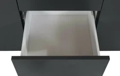 Credenza antracite 180x40x80h cm 2 ante e 3 cassetti - Aba