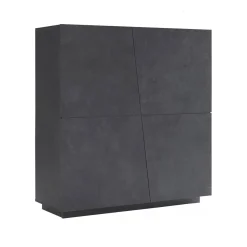 Cucina|Madie > Dmora Credenza ardesia 121x38x86h cm 2 ante - Acab Grigio Ardesia