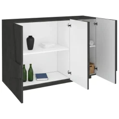Credenza ardesia 121x38x86h cm 3 ante - Axl