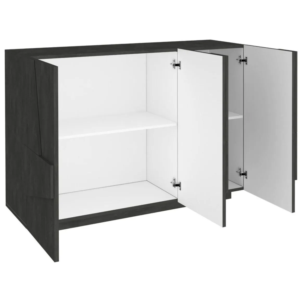 Credenza ardesia 121x38x86h cm 3 ante - Axl