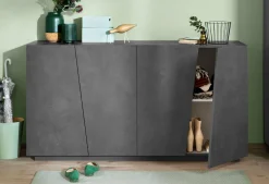 Credenza ardesia 158x43x86h cm 4 ante - Ackhab