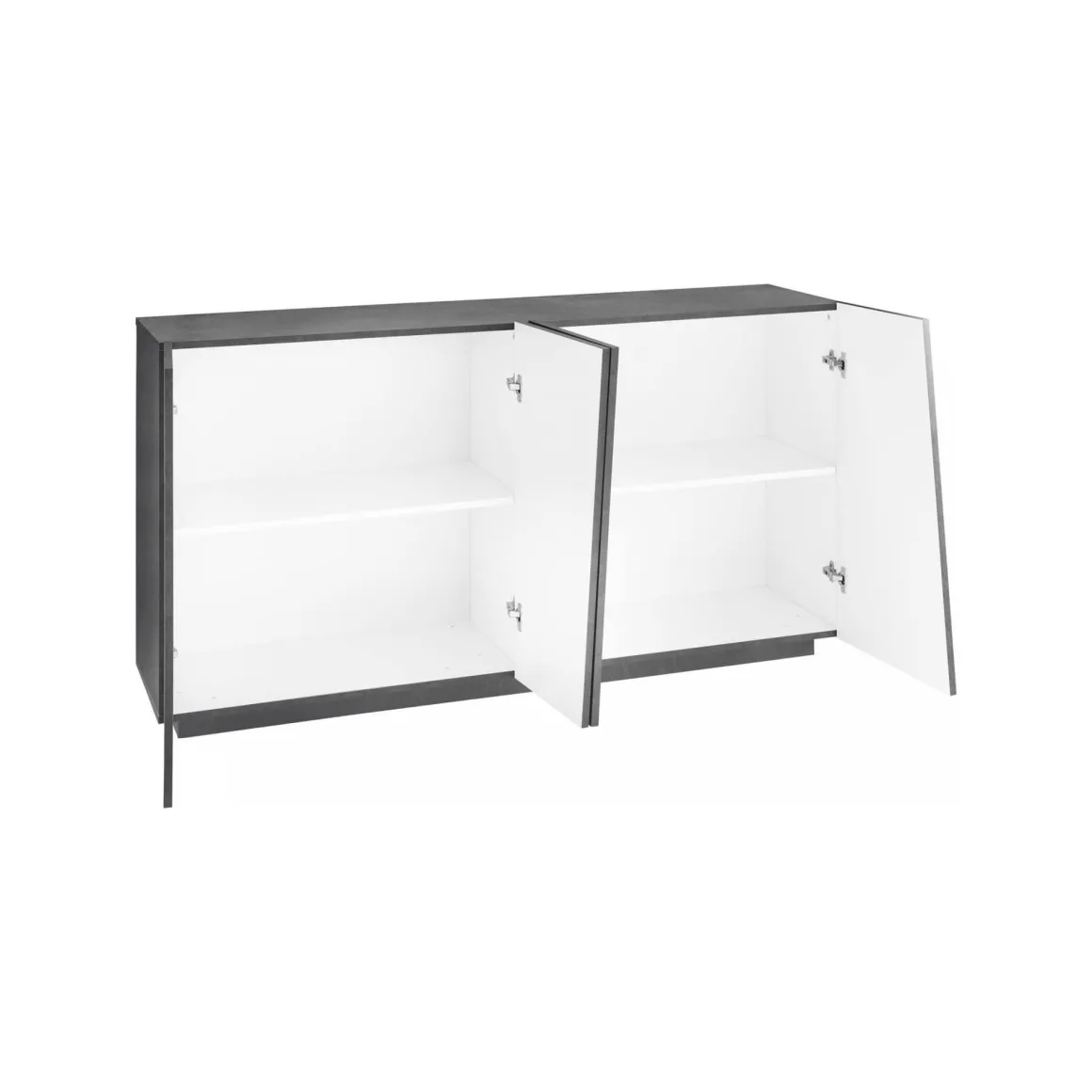 Credenza ardesia 158x43x86h cm 4 ante - Ackhab