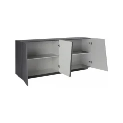 Credenza ardesia 200x43x86h cm 4 ante - Apollo