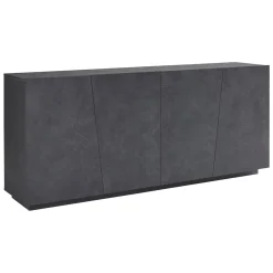Credenza ardesia 200x43x86h cm 4 ante - Apollo