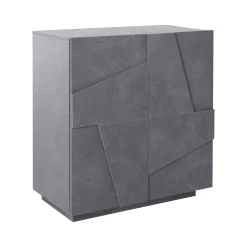 Cucina|Madie > Dmora Credenza ardesia 81x44x86h cm 2 ante - Arli Grigio Ardesia