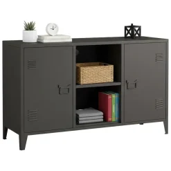 Credenza ardesia 120x40x73h cm 2 ante - Friddi