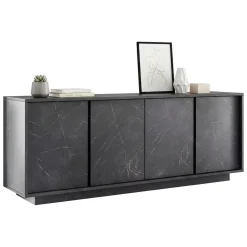 Credenza ardesia 180x43x79h cm 4 ante - Nika