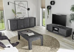 Credenza ardesia 180x43x79h cm 4 ante - Nika