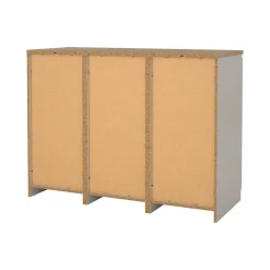 Credenza Beige 4 Cassetti 2 Ripiani 121x50x91h cm, Apertura Battente, Scorrevole - Angelika
