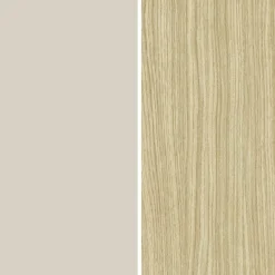 Madie|Credenze > Dmora Credenza 3 Ripiani Apertura Battente, a Ribalta 200x45x85.5h cm, 5 Ante - Pulfero Beige