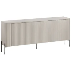 Credenza beige 190x39x80h cm 4 ante - Laion