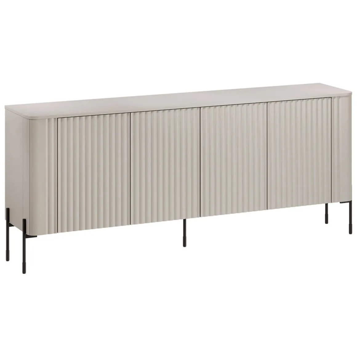 Credenza beige 190x39x80h cm 4 ante - Laion