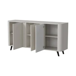 Credenza beige 150x42x70h cm 3 ante - Loreo