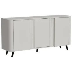 Credenza beige 150x42x70h cm 3 ante - Loreo