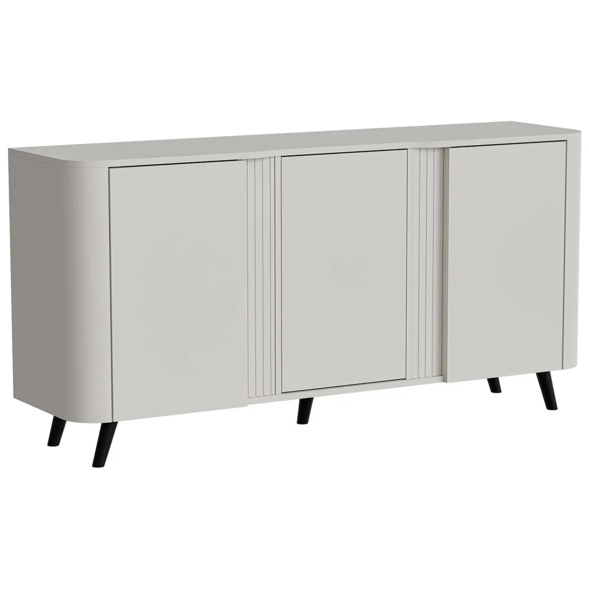 Credenza beige 150x42x70h cm 3 ante - Loreo
