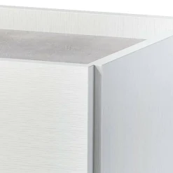 Cucina|Madie > Dmora Credenza bianca 90x41x87h cm 1 anta e 4 cassetti - Aracnida Bianco