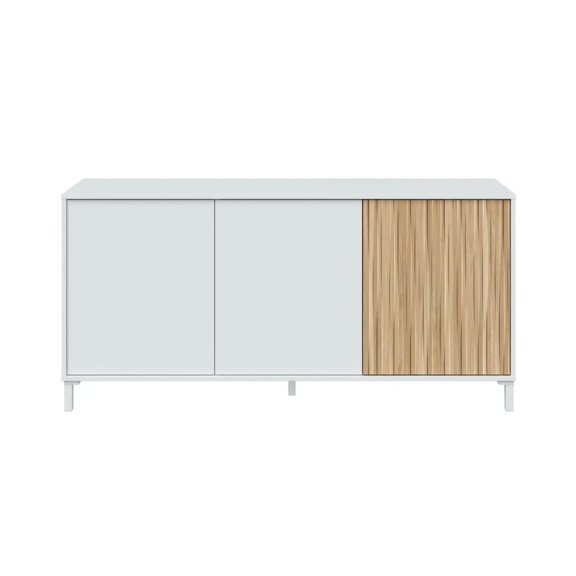 Credenza bianca 154x40x74h cm 3 ante - Ametista