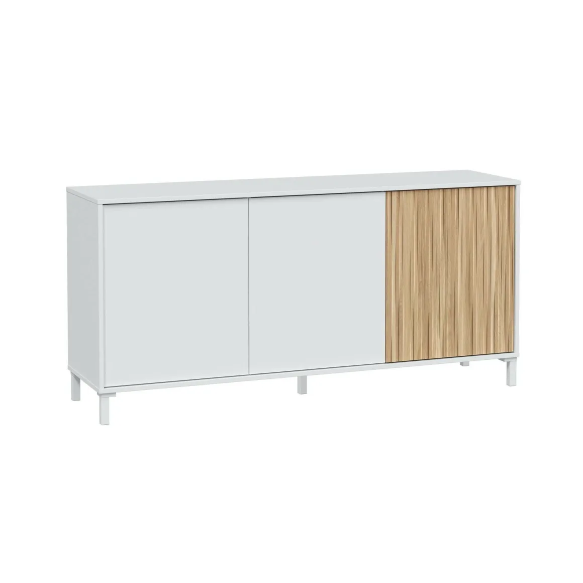 Credenza bianca 154x40x74h cm 3 ante - Ametista