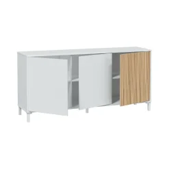 Credenza bianca 154x40x74h cm 3 ante - Ametista
