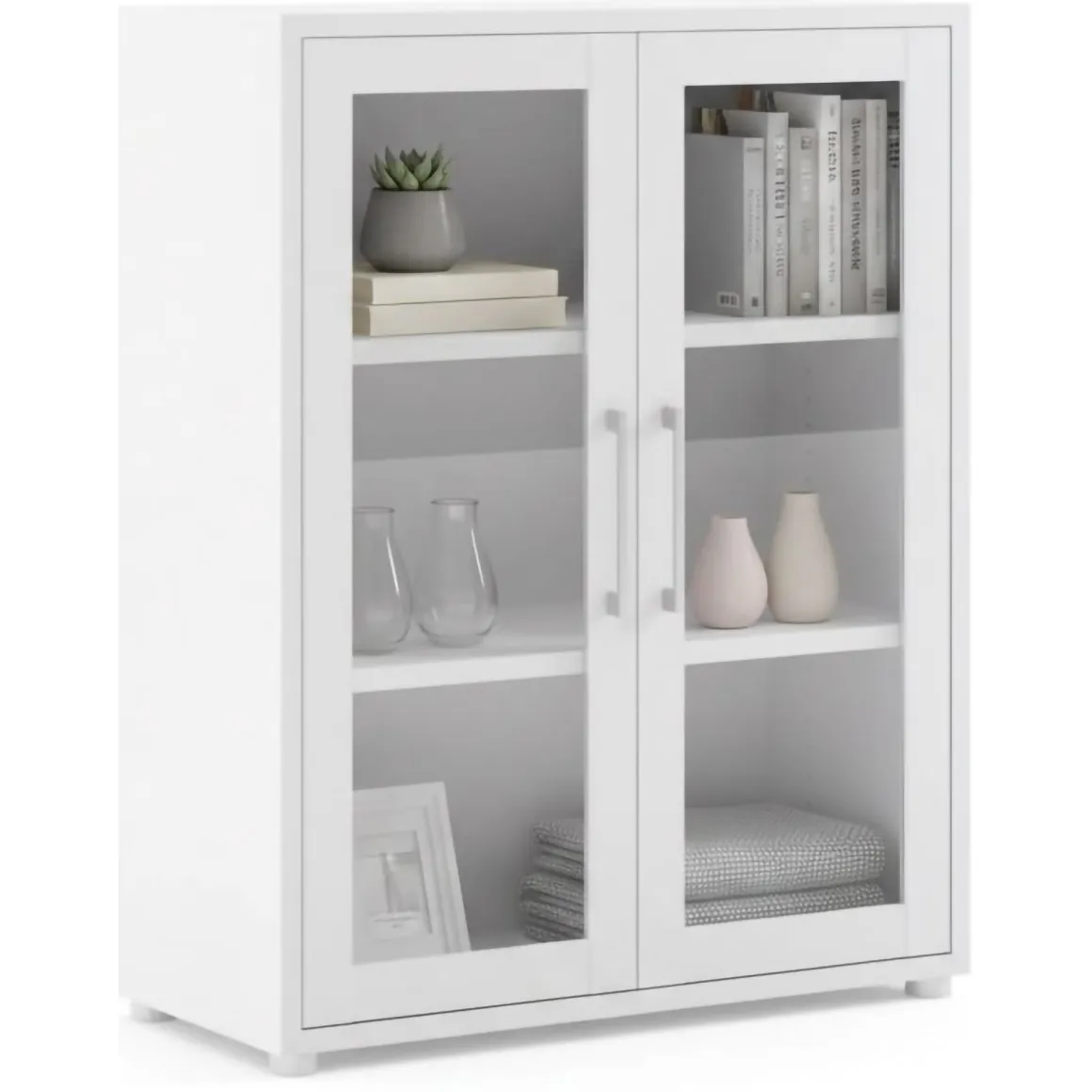 Credenza bianca 89x40x113h cm 2 ante - Ampezzo