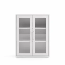 Credenza bianca 89x40x113h cm 2 ante - Ampezzo