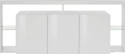 Credenza bianca 200x40x80h cm 3 ante - Andaleiv
