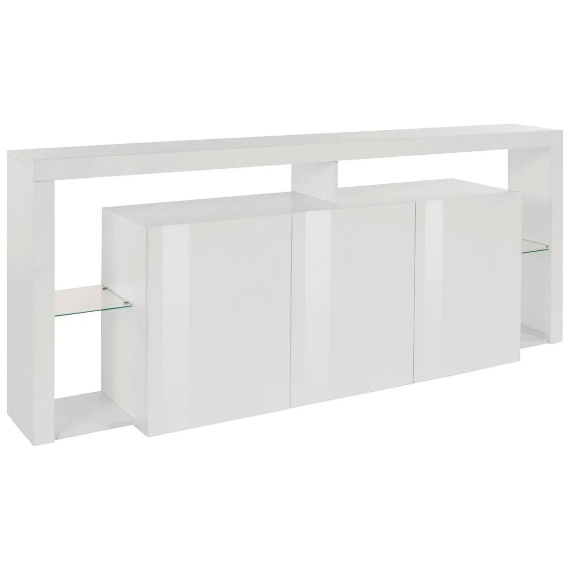 Credenza bianca 200x40x80h cm 3 ante - Andaleiv